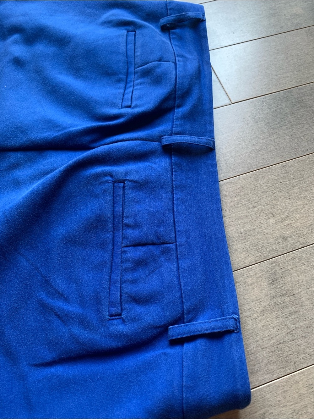 Dalia Royal Blue Cropped Straight Leg Pants Size 10 - Picture 12 of 15